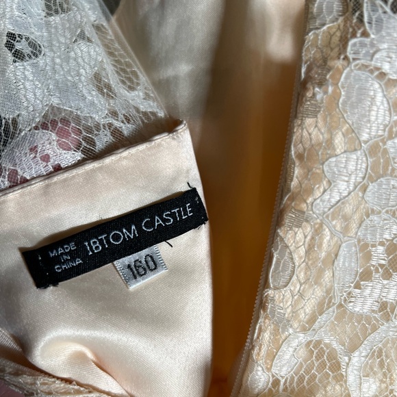 Yellow tulle and lace dress - Picture 3 of 5